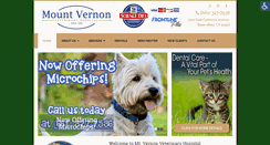 Desktop Screenshot of mountvernonvets.com